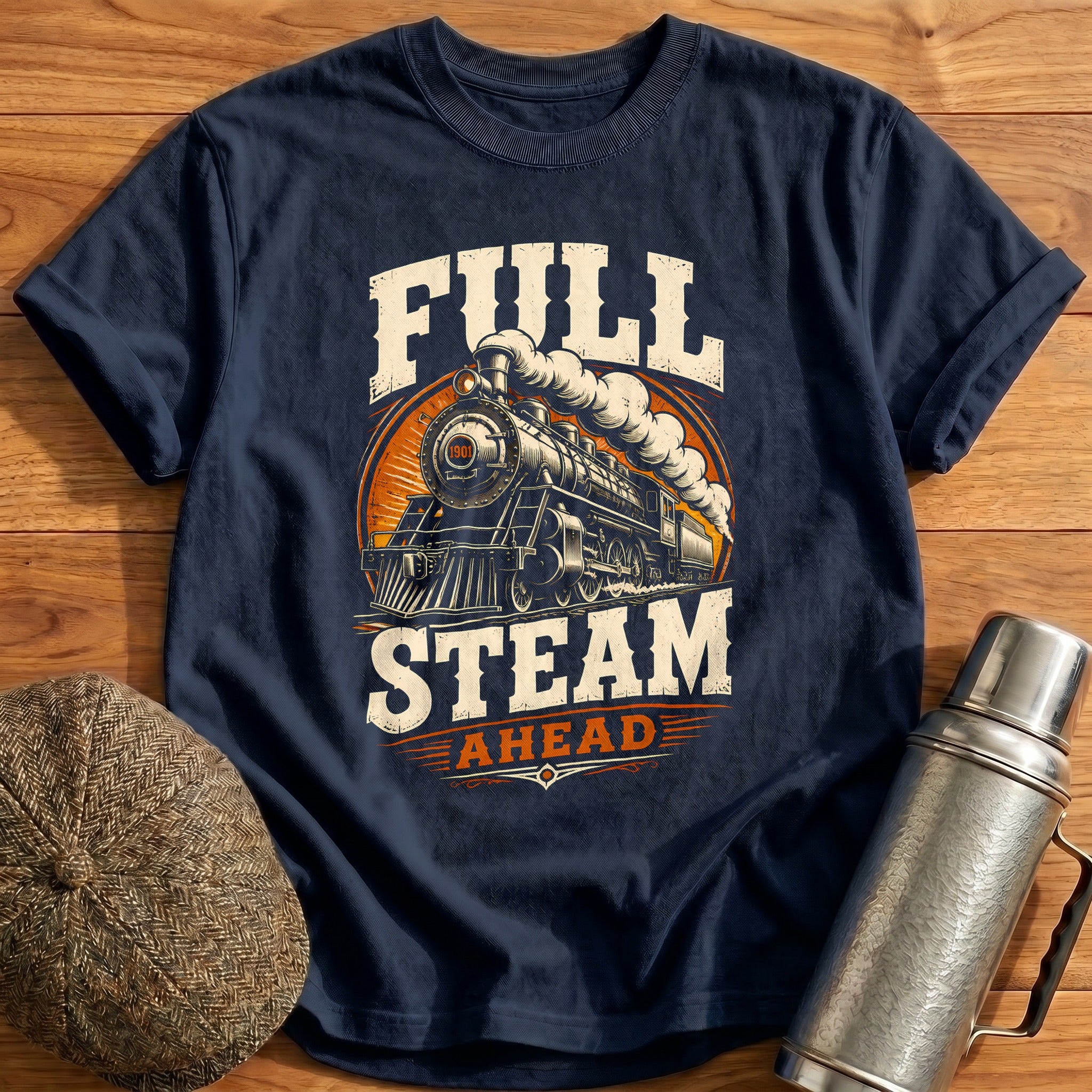 Full Steam Ahead 79 T-Shirt - Navy