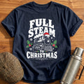 Full Steam To Christmas 61 T-Shirt - Navy