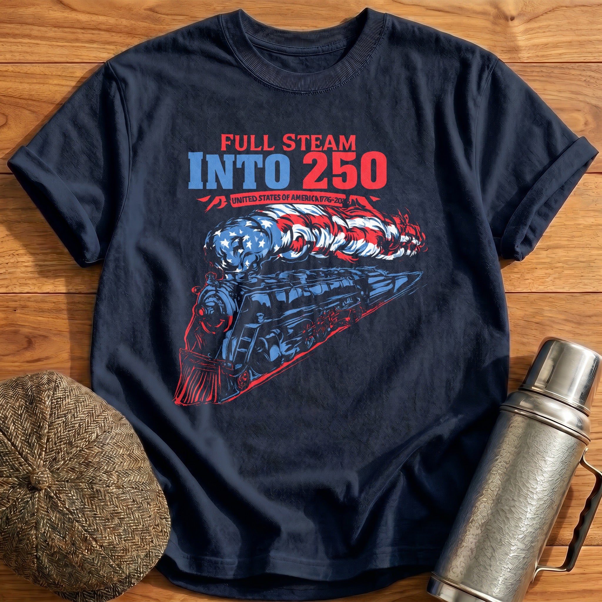Full_Steam_Into_250_Dynamic T-Shirt - Navy