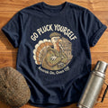 Go Pluck Yourself Anorak On Oven Off 5 T-Shirt - Navy