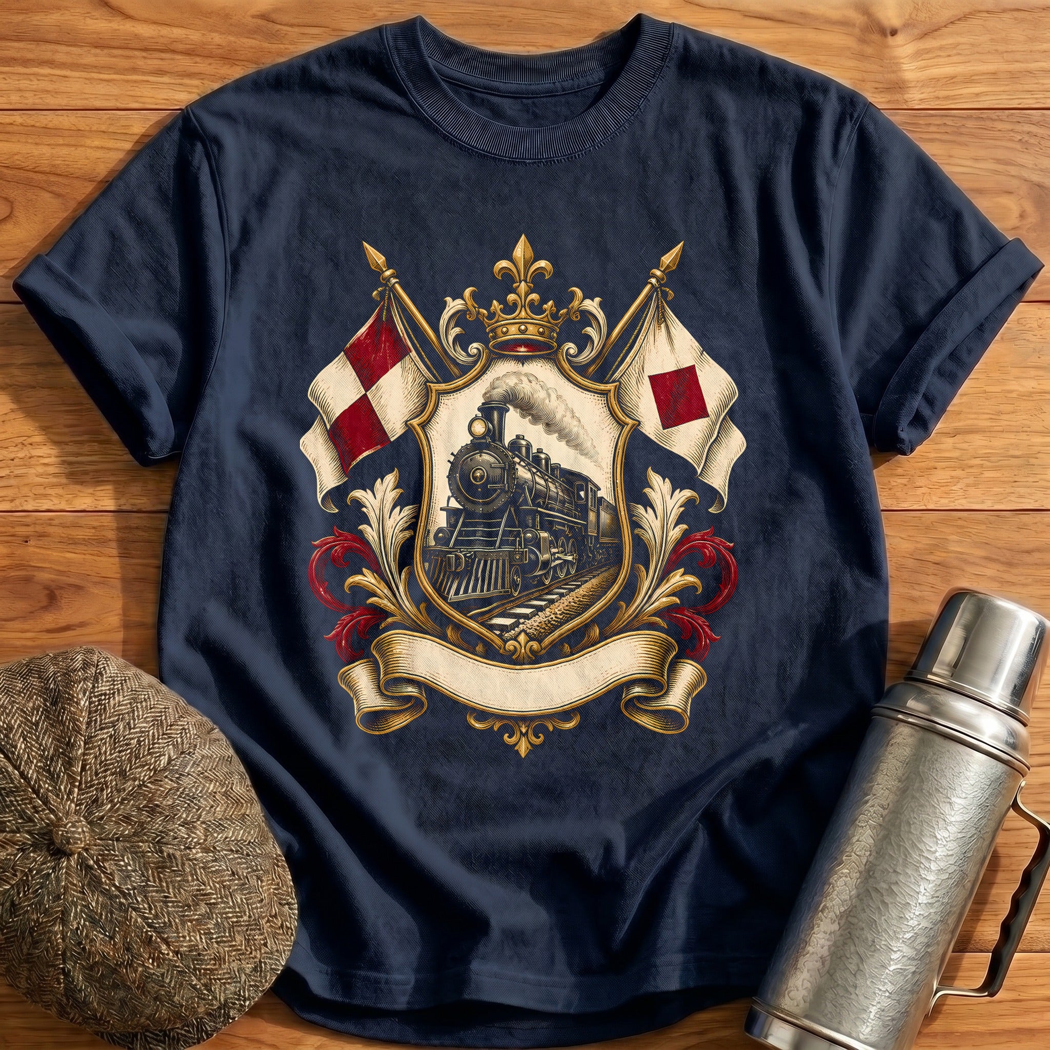 Heraldic Loco 81 T-Shirt - Navy