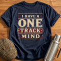 I Have A One Track Mind Music Obsessed Funny - Navy