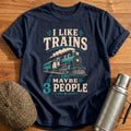I Like Trains 38 T-Shirt - Navy