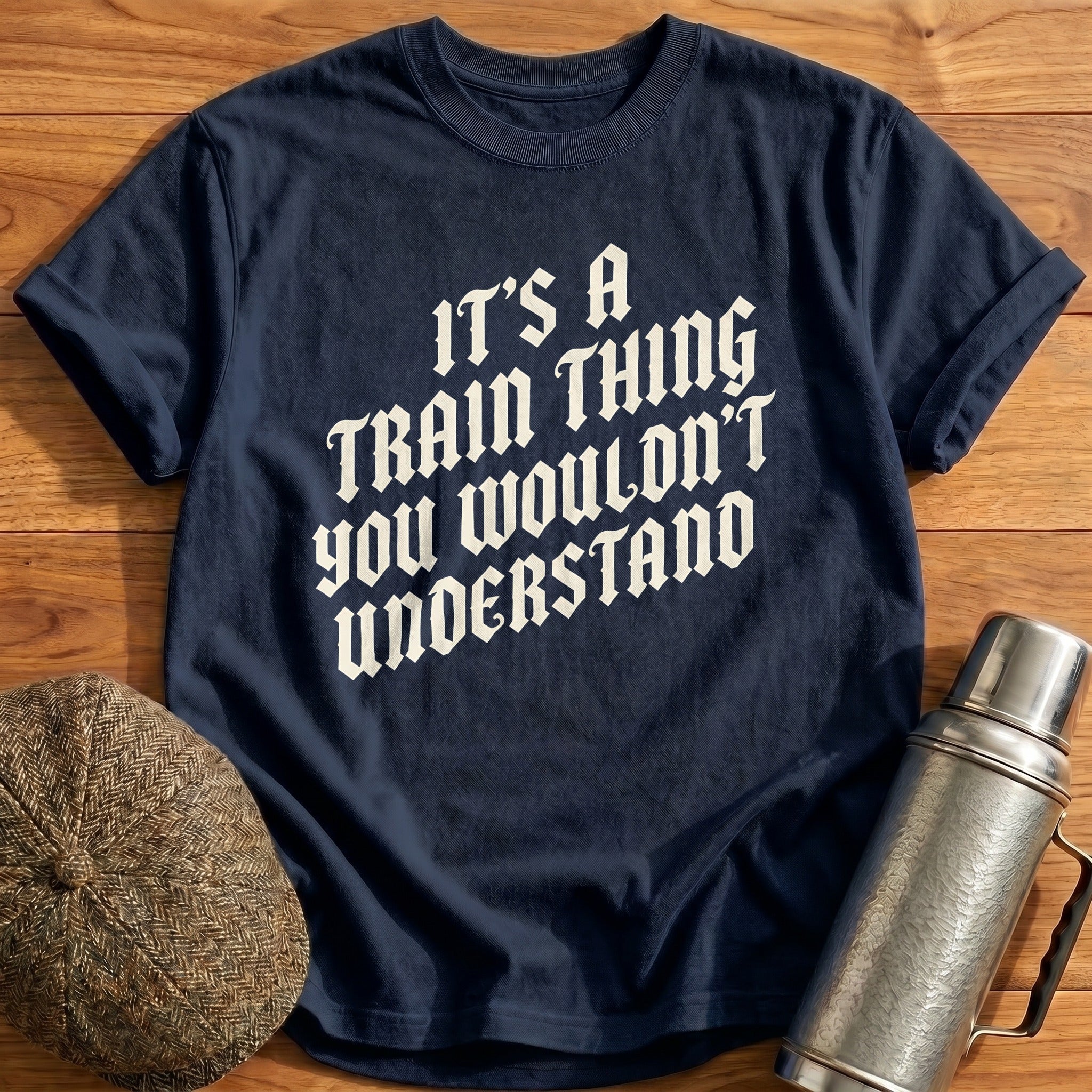 Its A Train Thing 24 T-Shirt - Navy