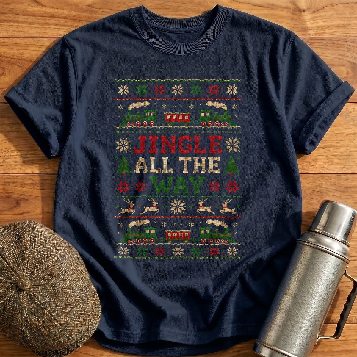 Jingle All The Way 99 Kids T-Shirt - Navy