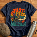 Just Here For The Whistles Train Conductor Funny - Navy