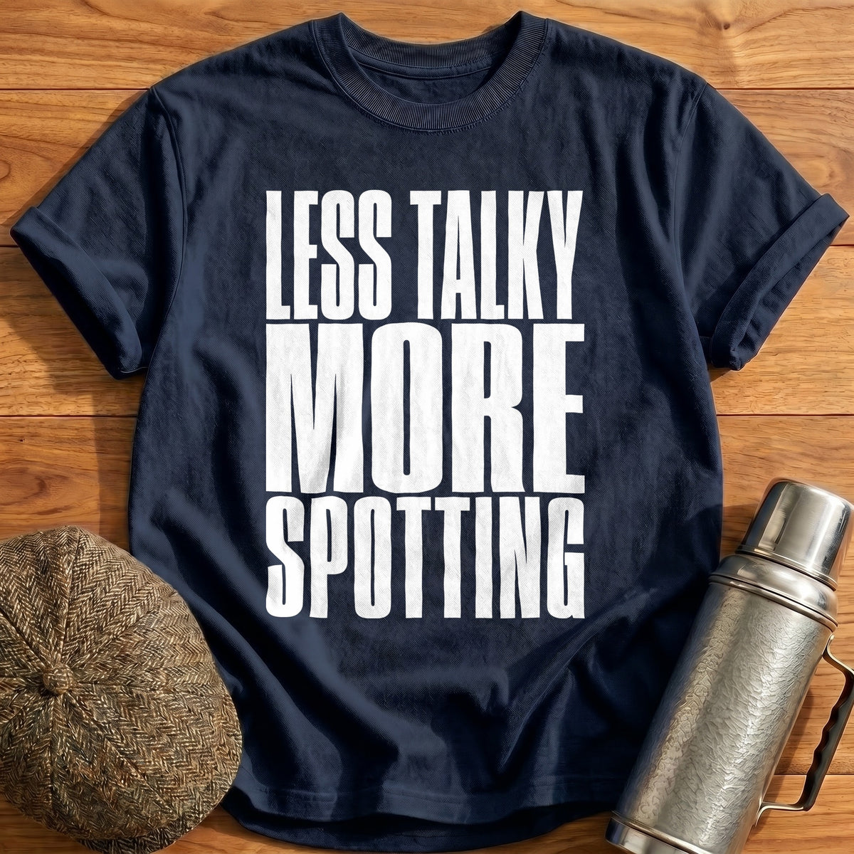 Less Talky More Spotting 11 T-Shirt - Navy