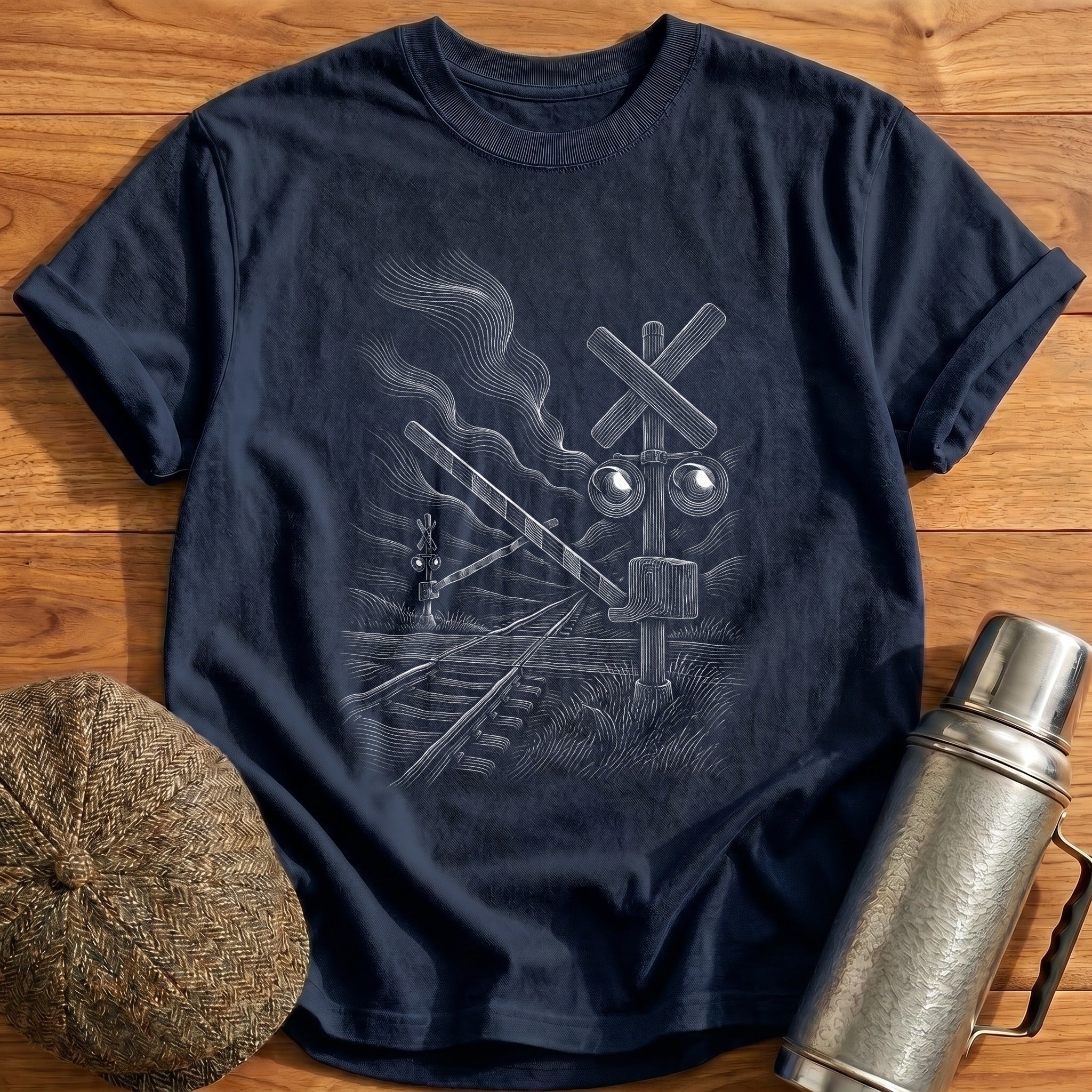 Level Crossing 86 T-Shirt - Navy