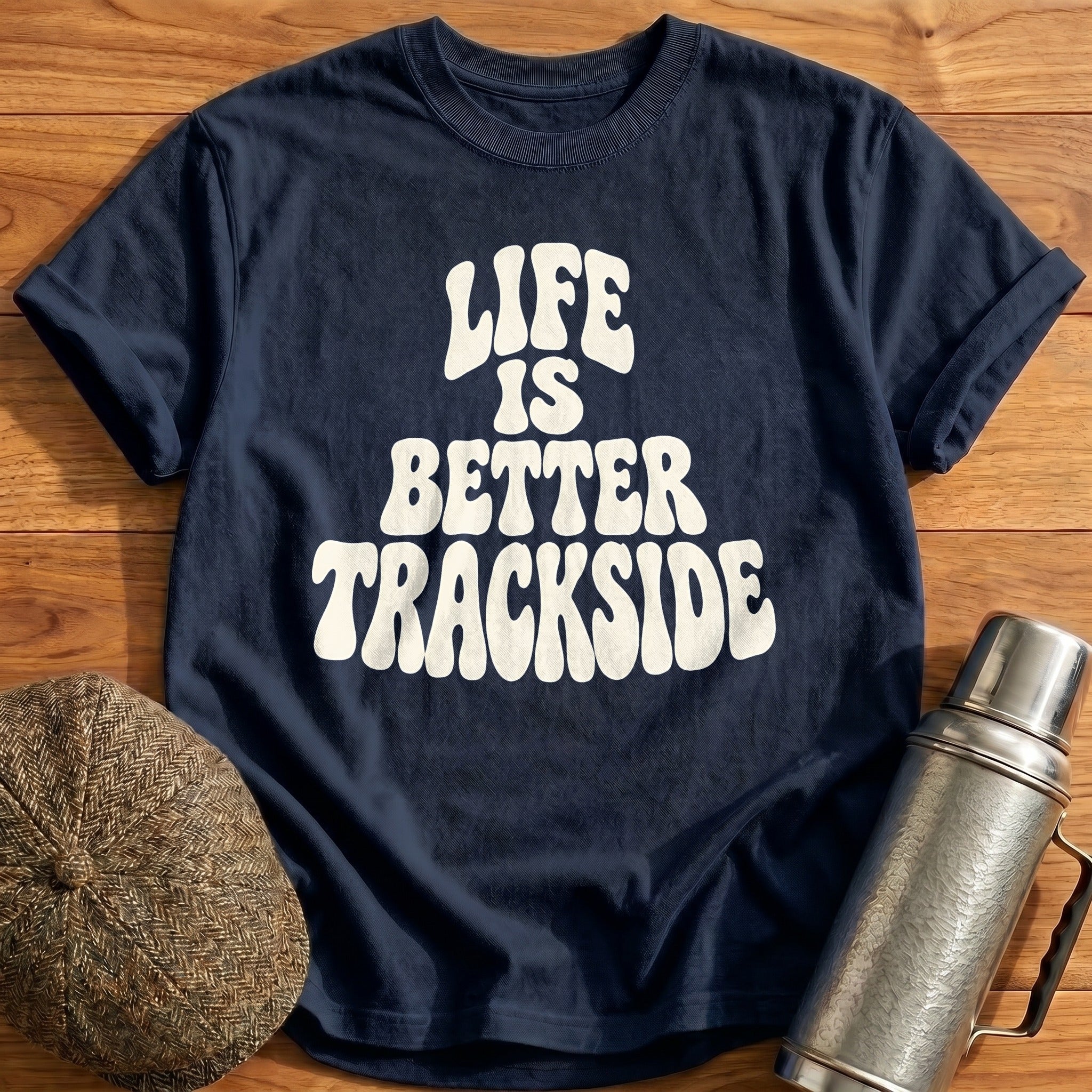 Life Is Better Trackside 59 T-Shirt - Navy