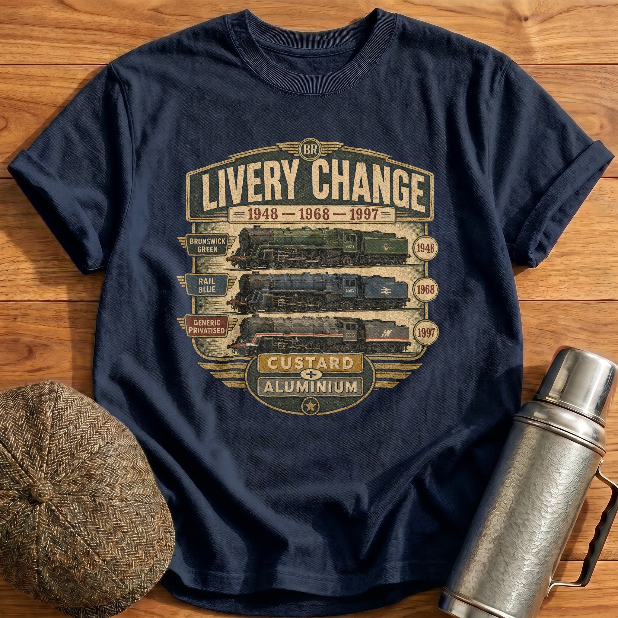 Livery Through the Ages T-Shirt - Navy