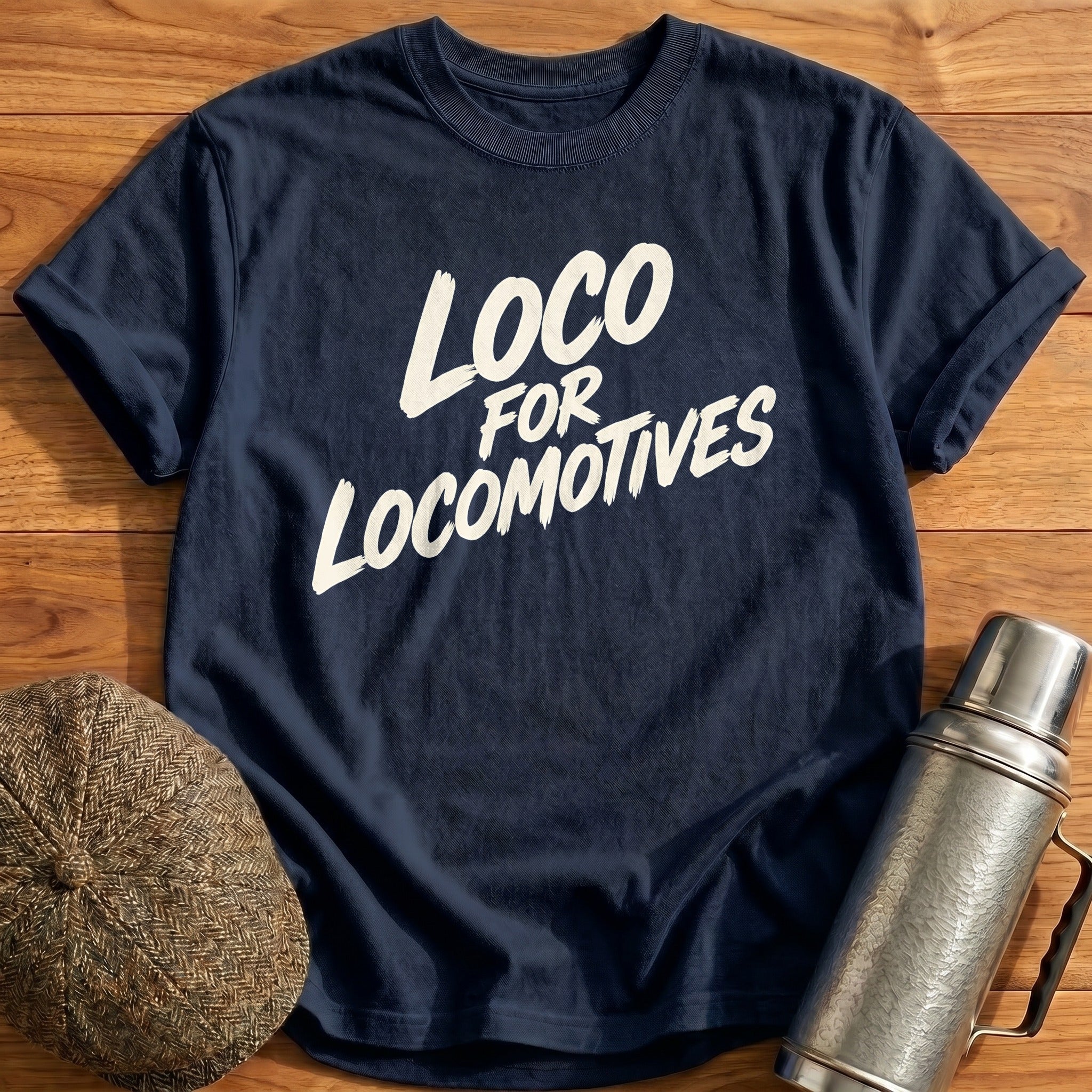 Loco For Locomotives 93 T-Shirt - Navy