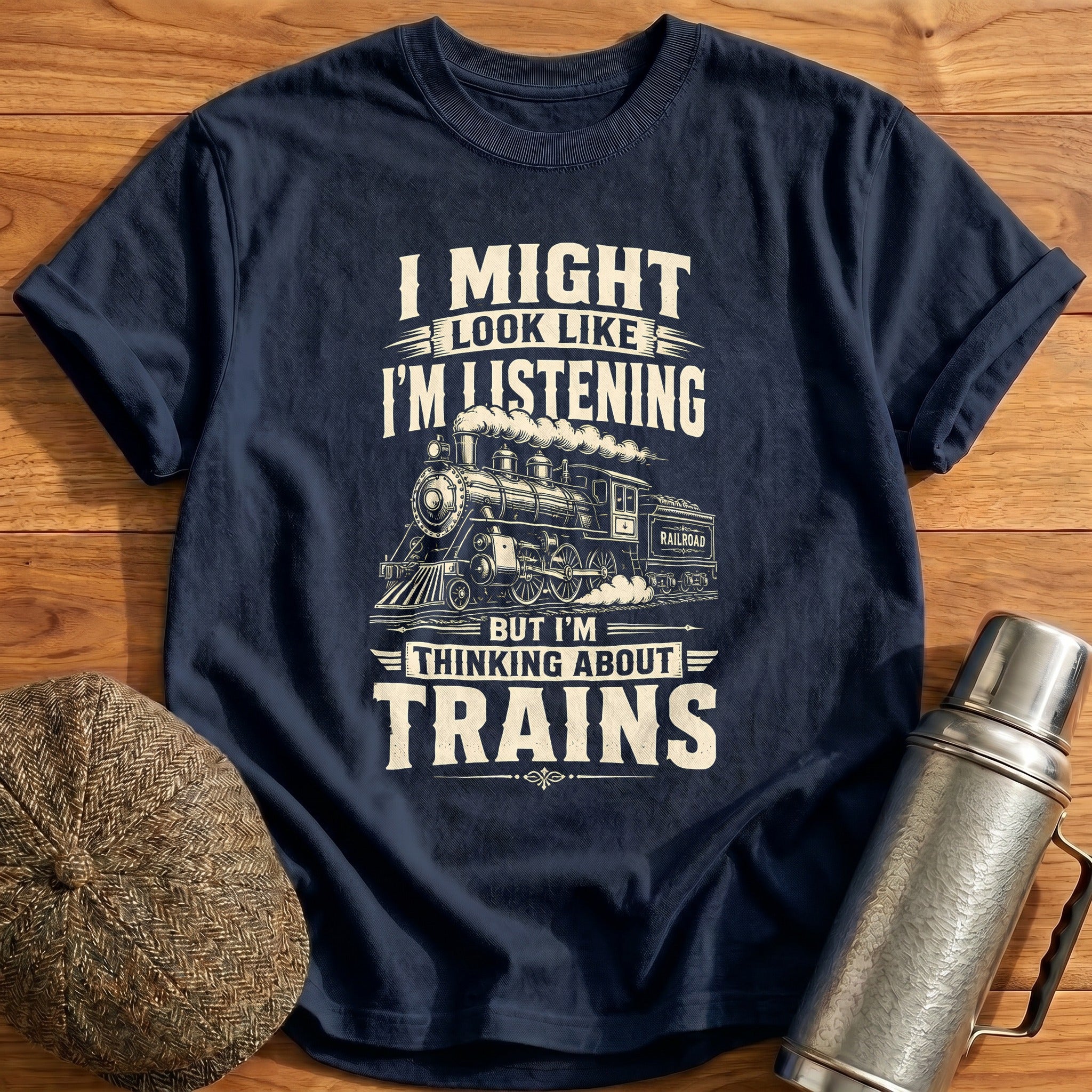 Look Like I'm Listening T-Shirt - Navy