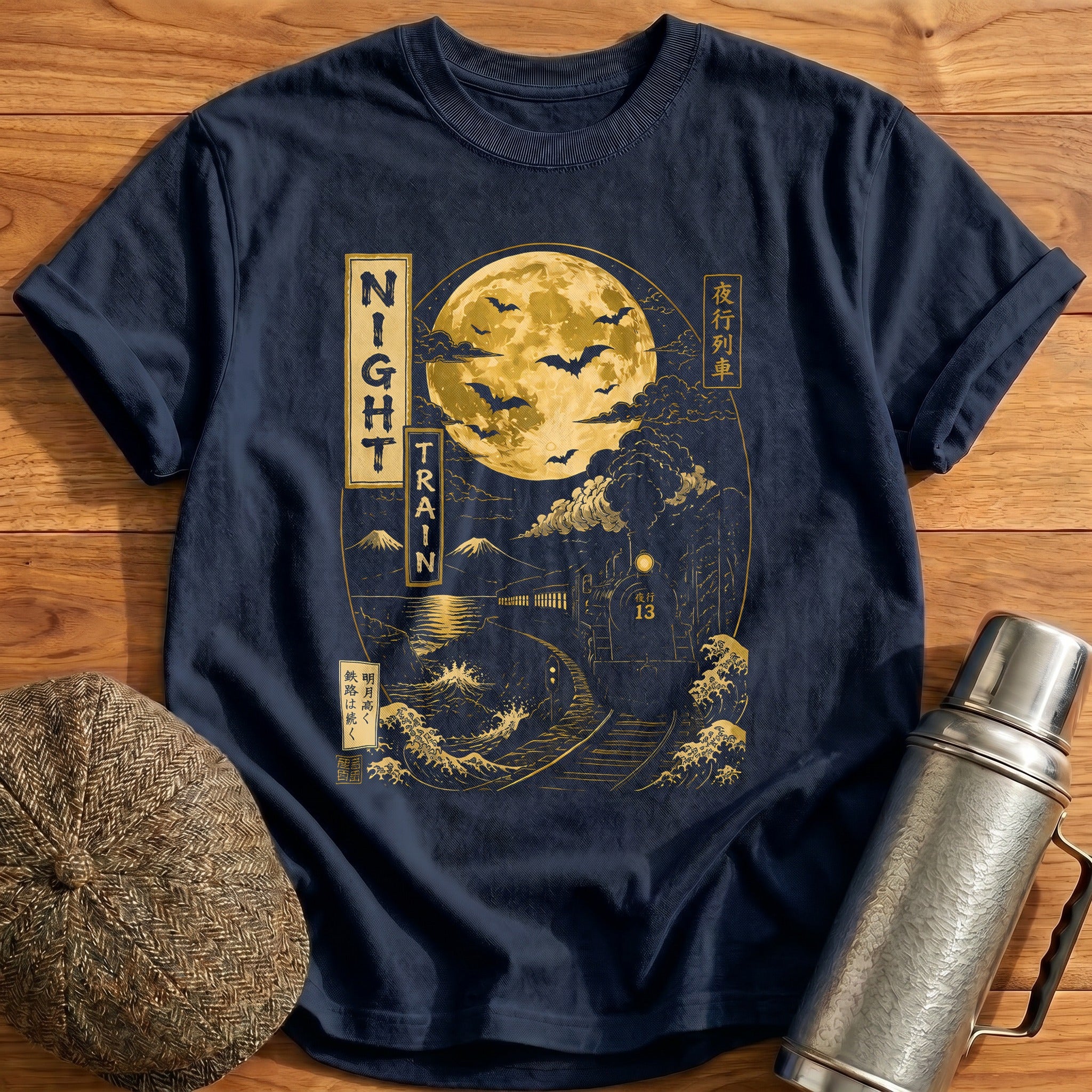 Night Train T-Shirt - Navy