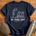 No Trains Today T-Shirt - Navy