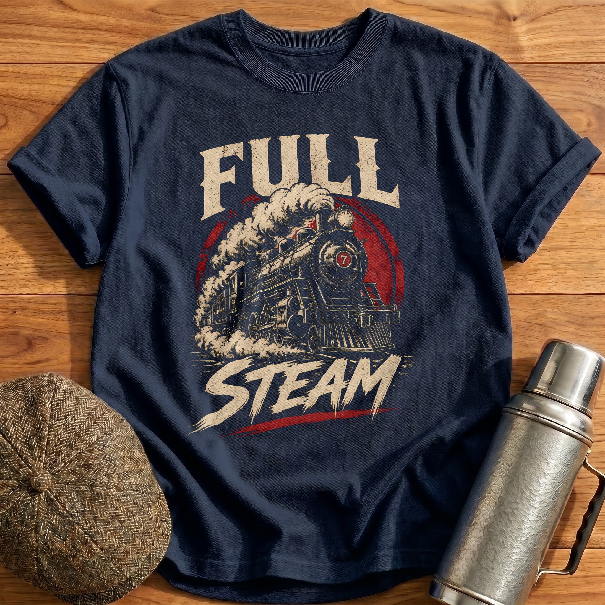 Number 7 Fury T-Shirt - Navy