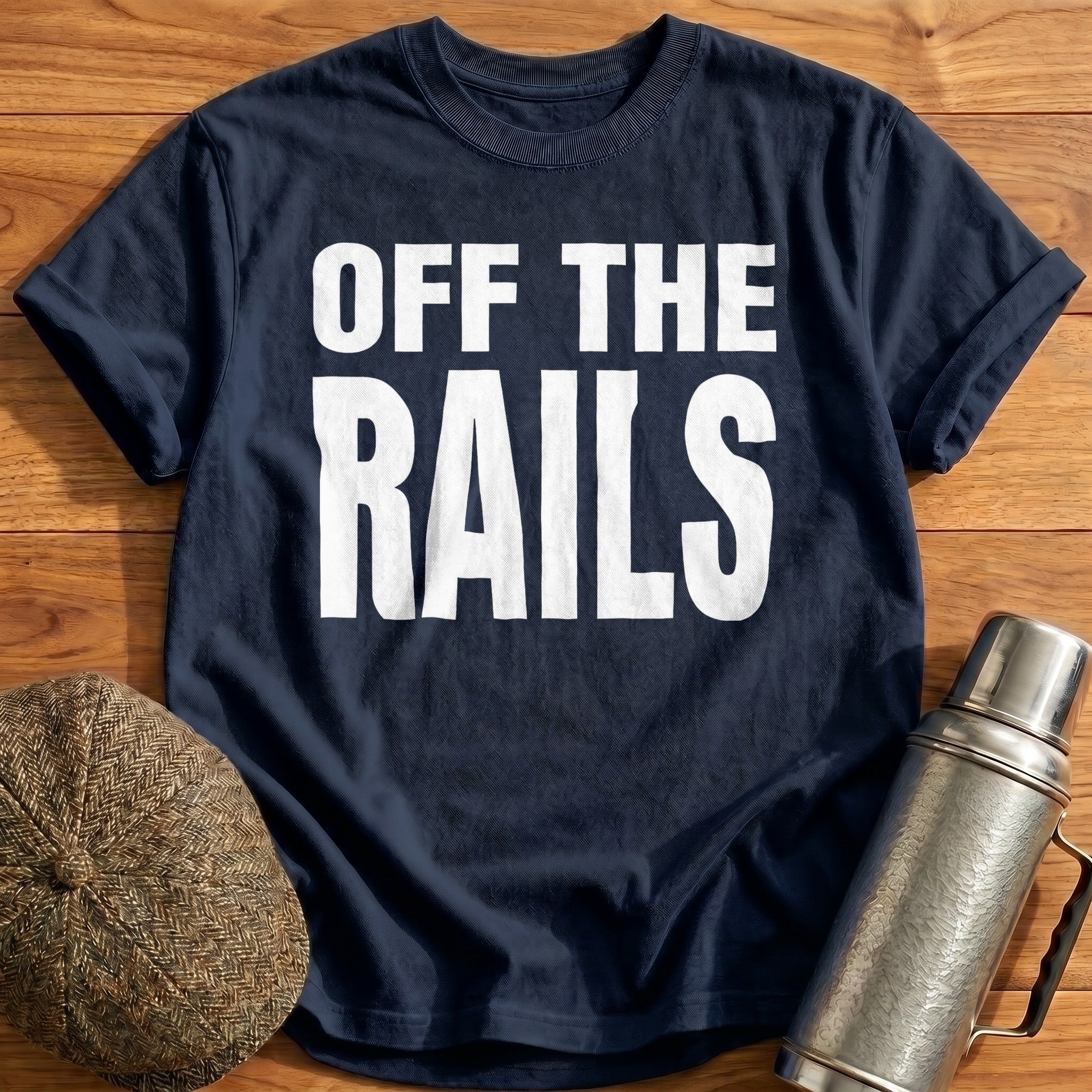Off The Rails II T-Shirt - Navy
