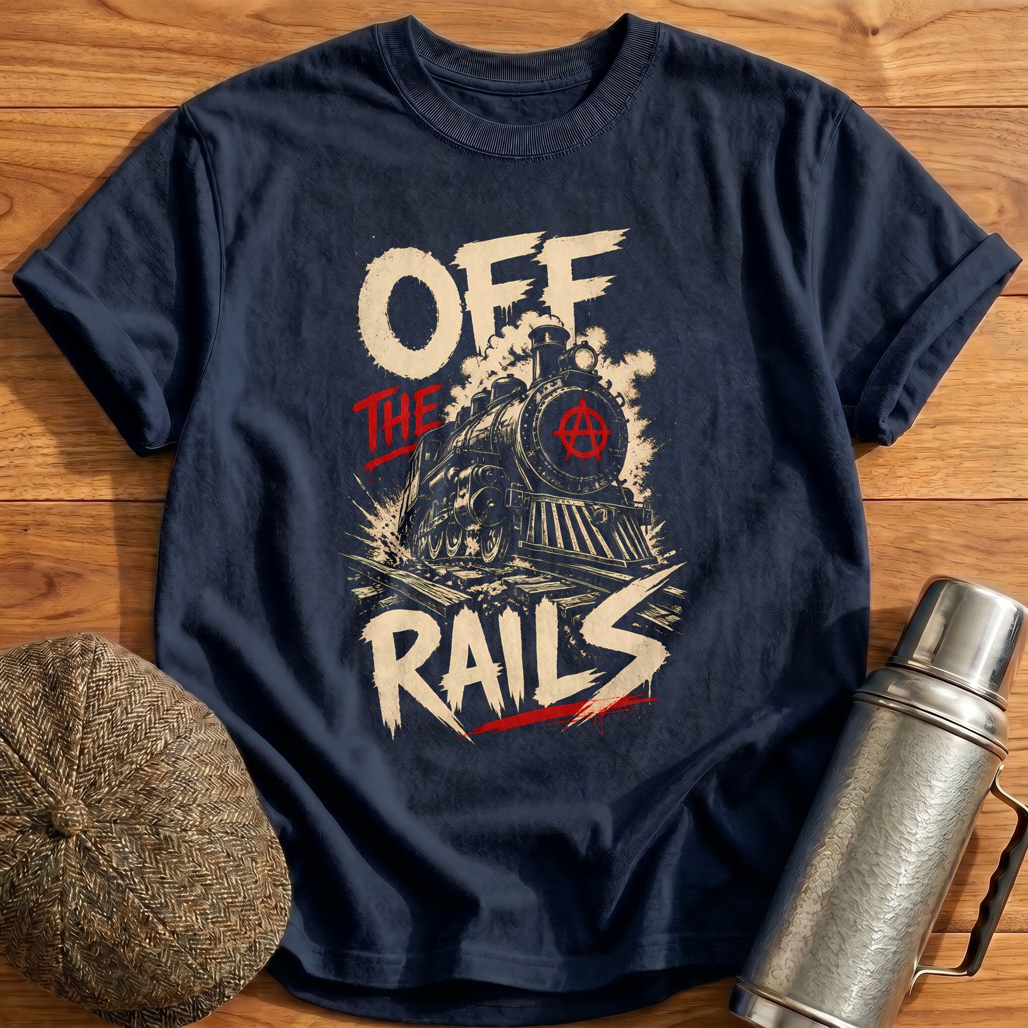 Off The Rails 69 T-Shirt - Navy