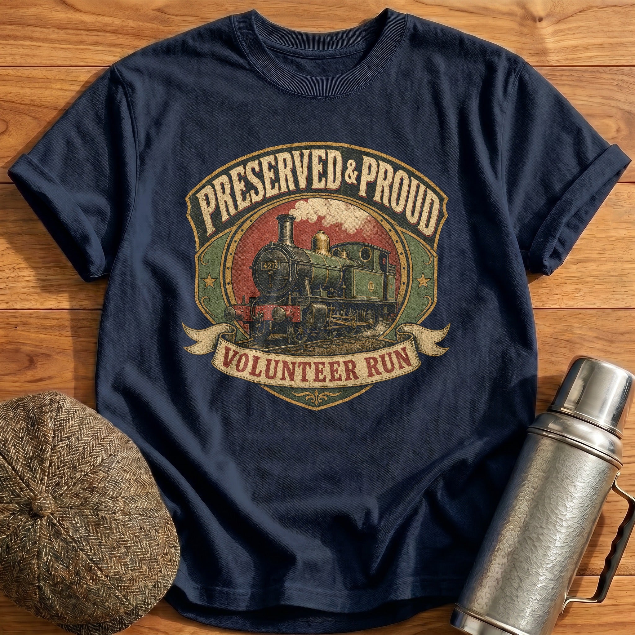 Preserved & Proud T-Shirt - Navy