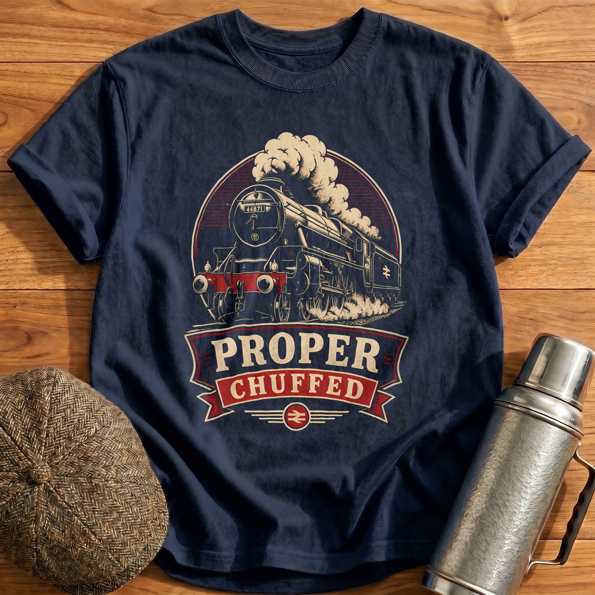 Proper Chuffed T-Shirt - Navy