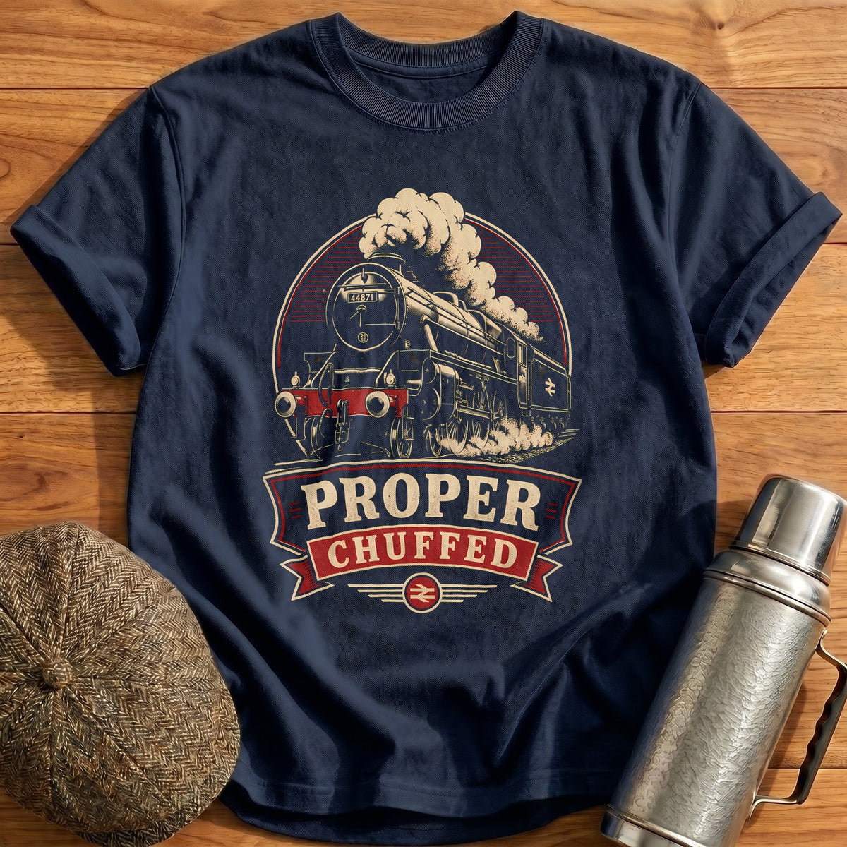 Proper Chuffed Kids T-Shirt - Navy