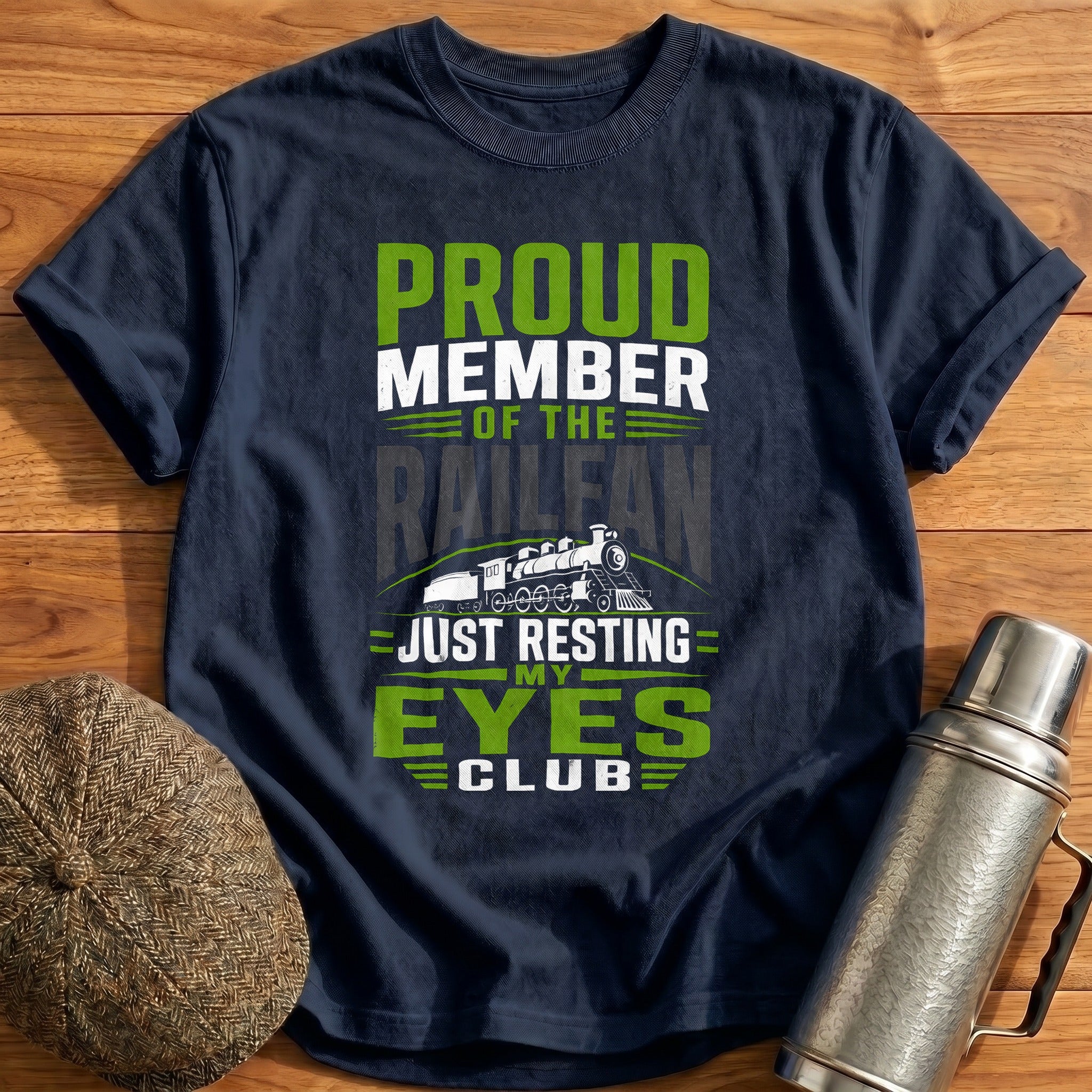 Proud Member Of The Railfan Just Resting My Eyes - Navy