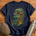 Psychedelic Train 66 T-Shirt - Navy