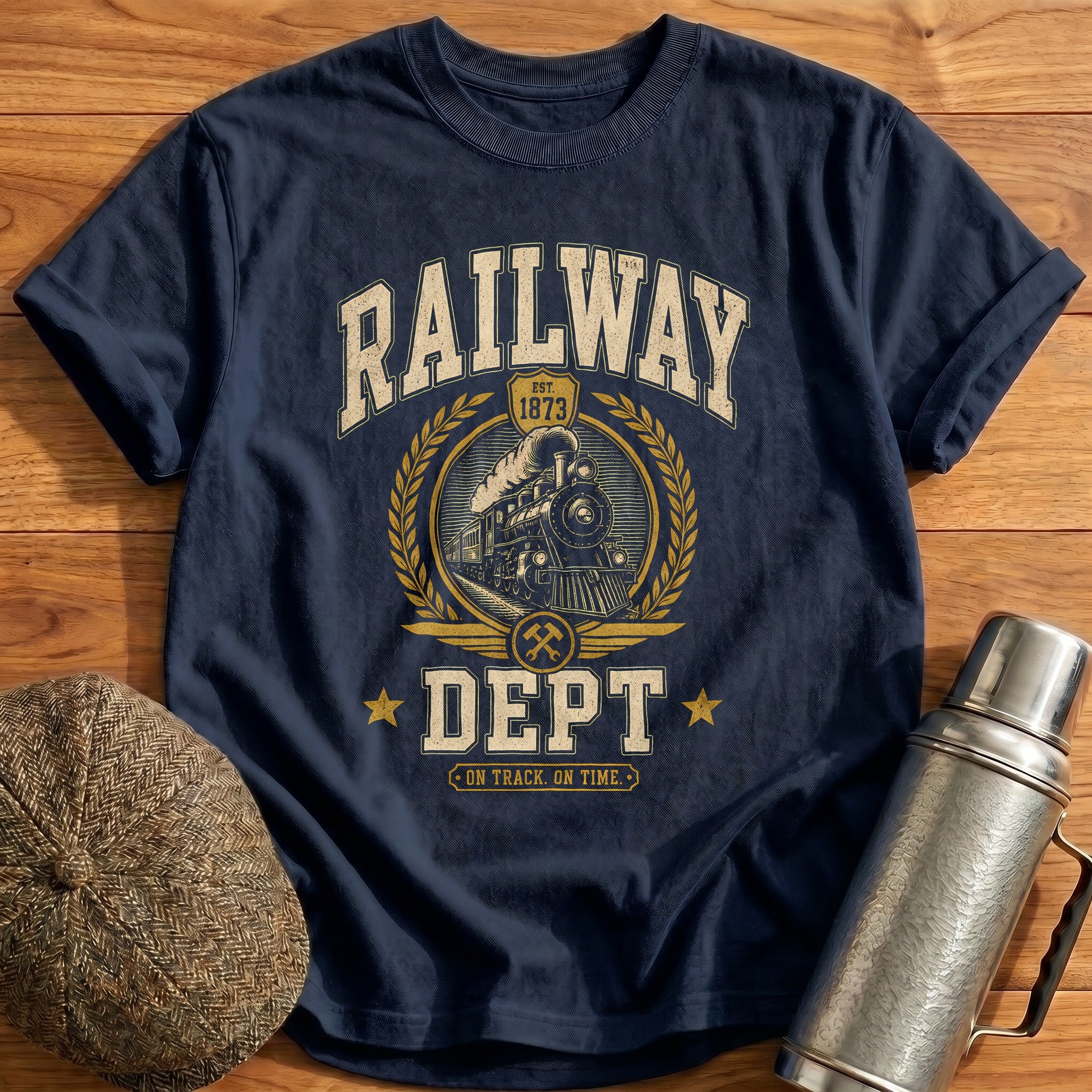 Railway Department T-Shirt - Navy