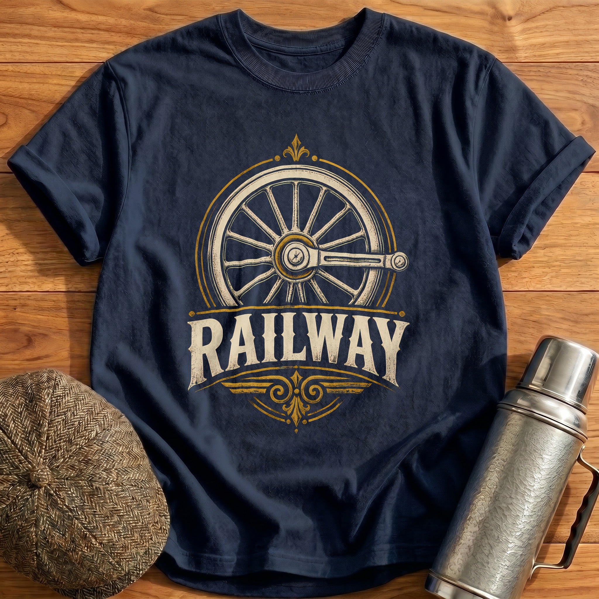 Railway Heritage T-Shirt - Navy