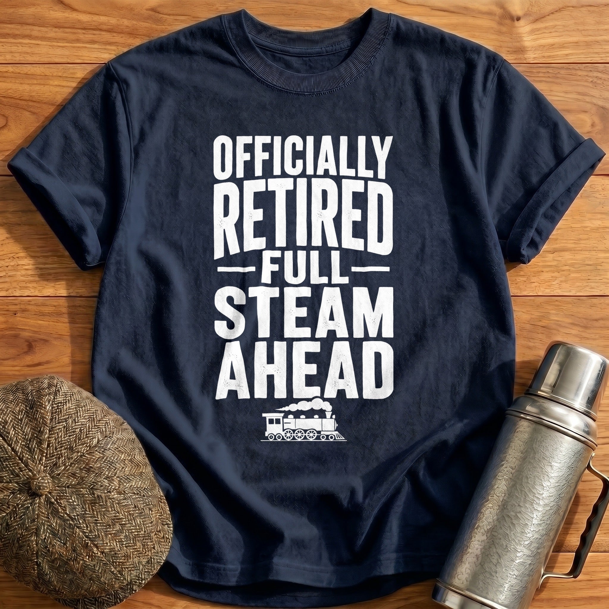 Retired Full Steam 91 T-Shirt - Navy