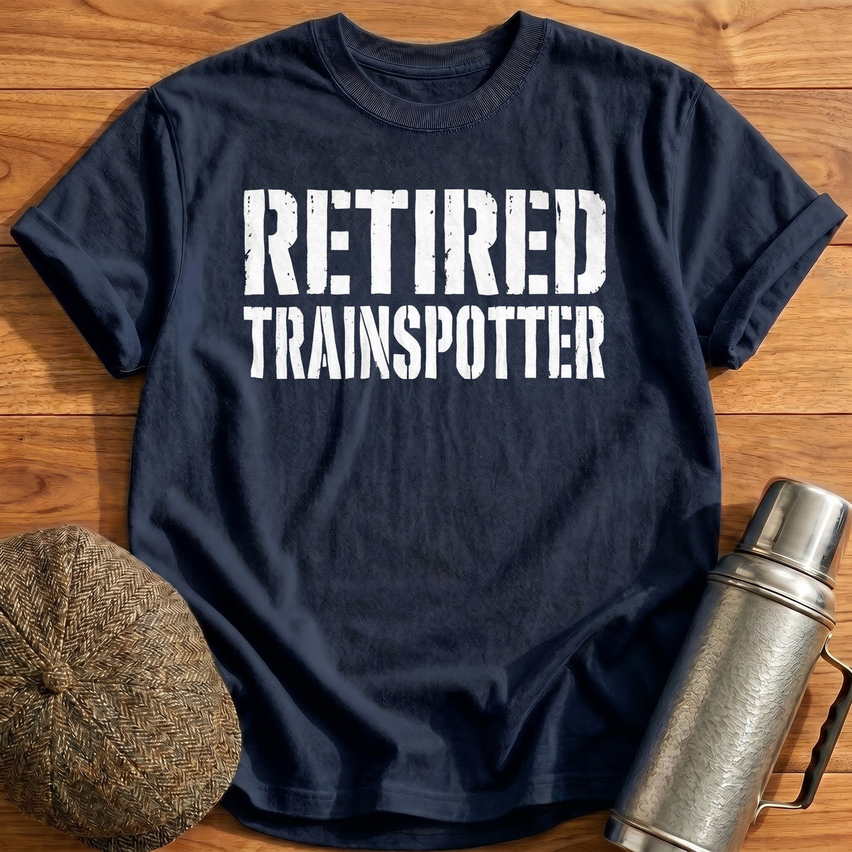 Retired Trainspotter 30 T-Shirt - Navy
