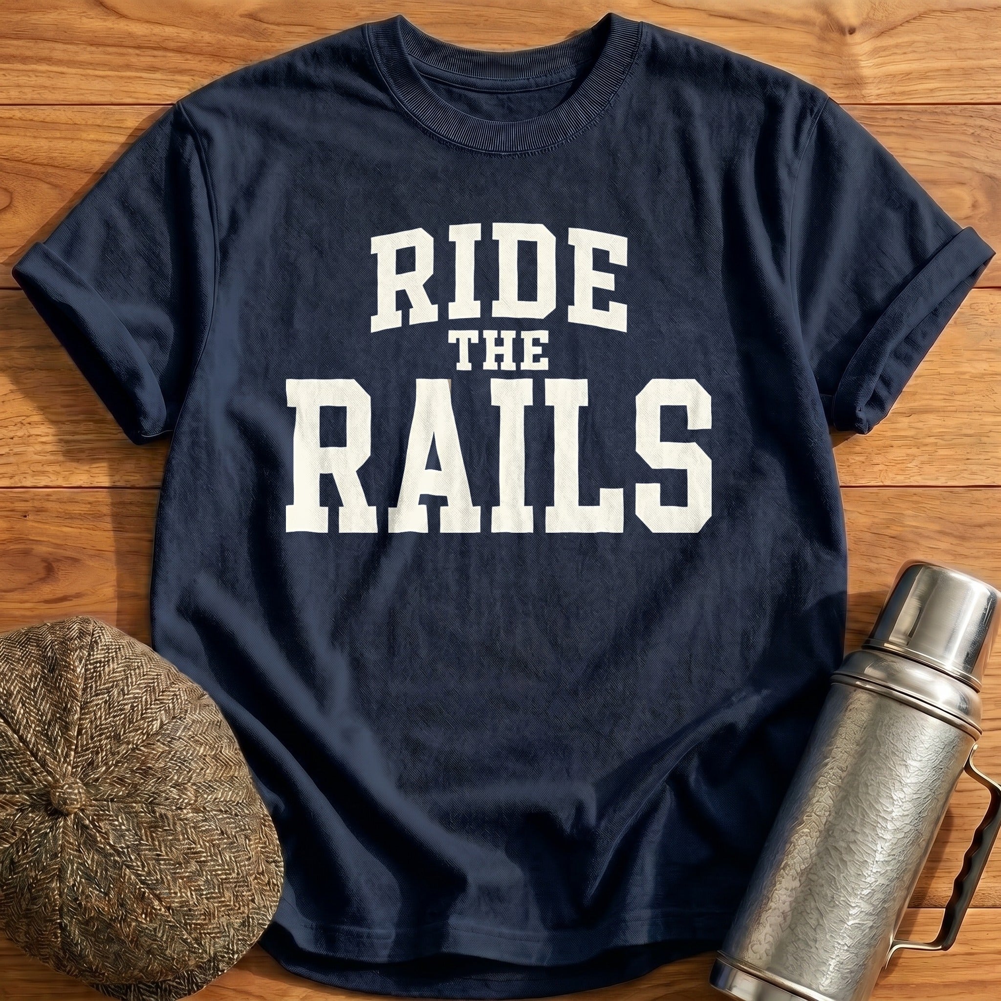 Ride The Rails 78 T-Shirt - Navy