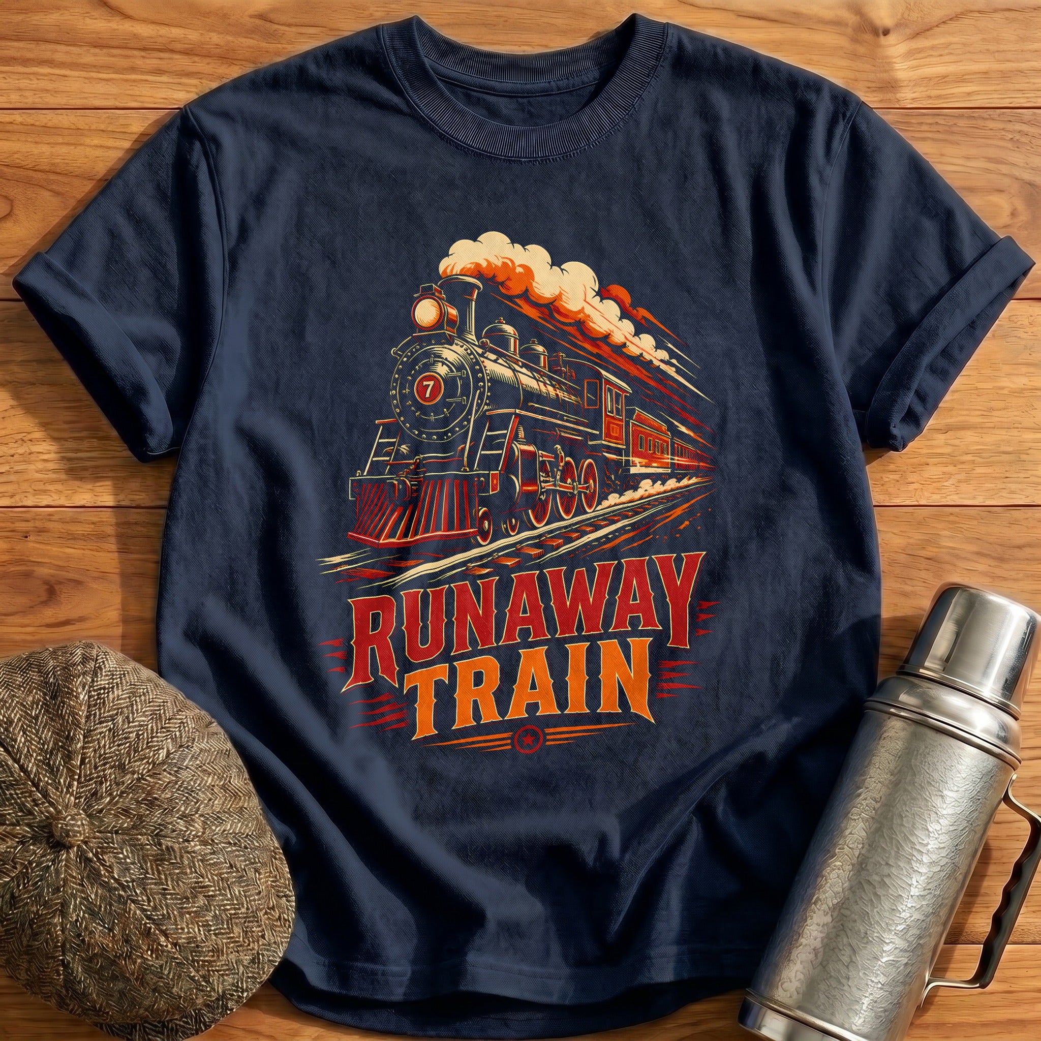 Runaway Train 21 T-Shirt - Navy