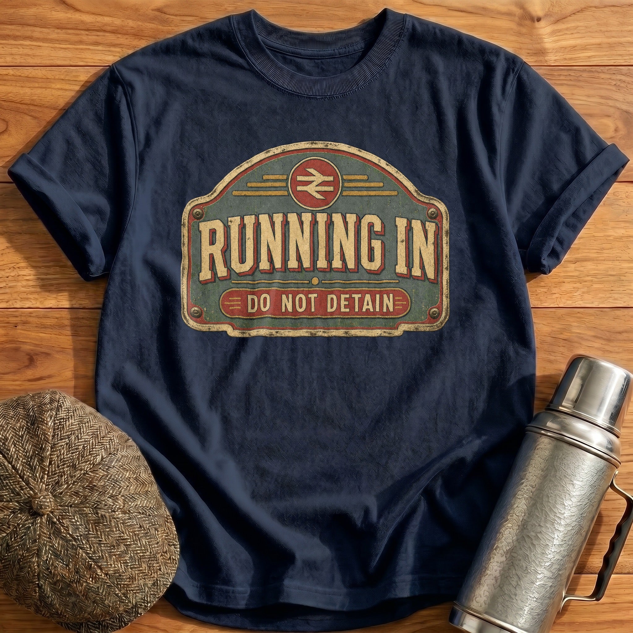 Running in Order T-Shirt - Navy