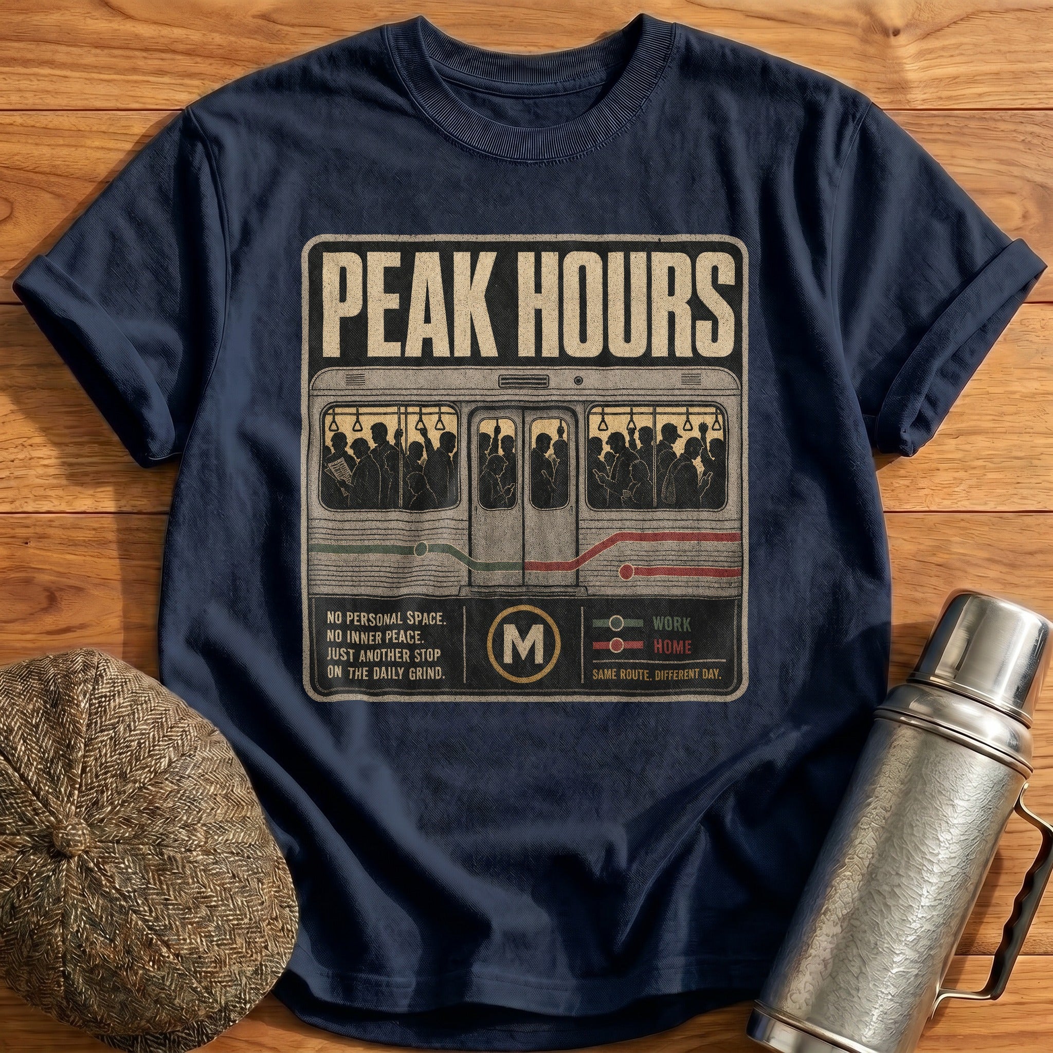 Rush Hour T-Shirt - Navy