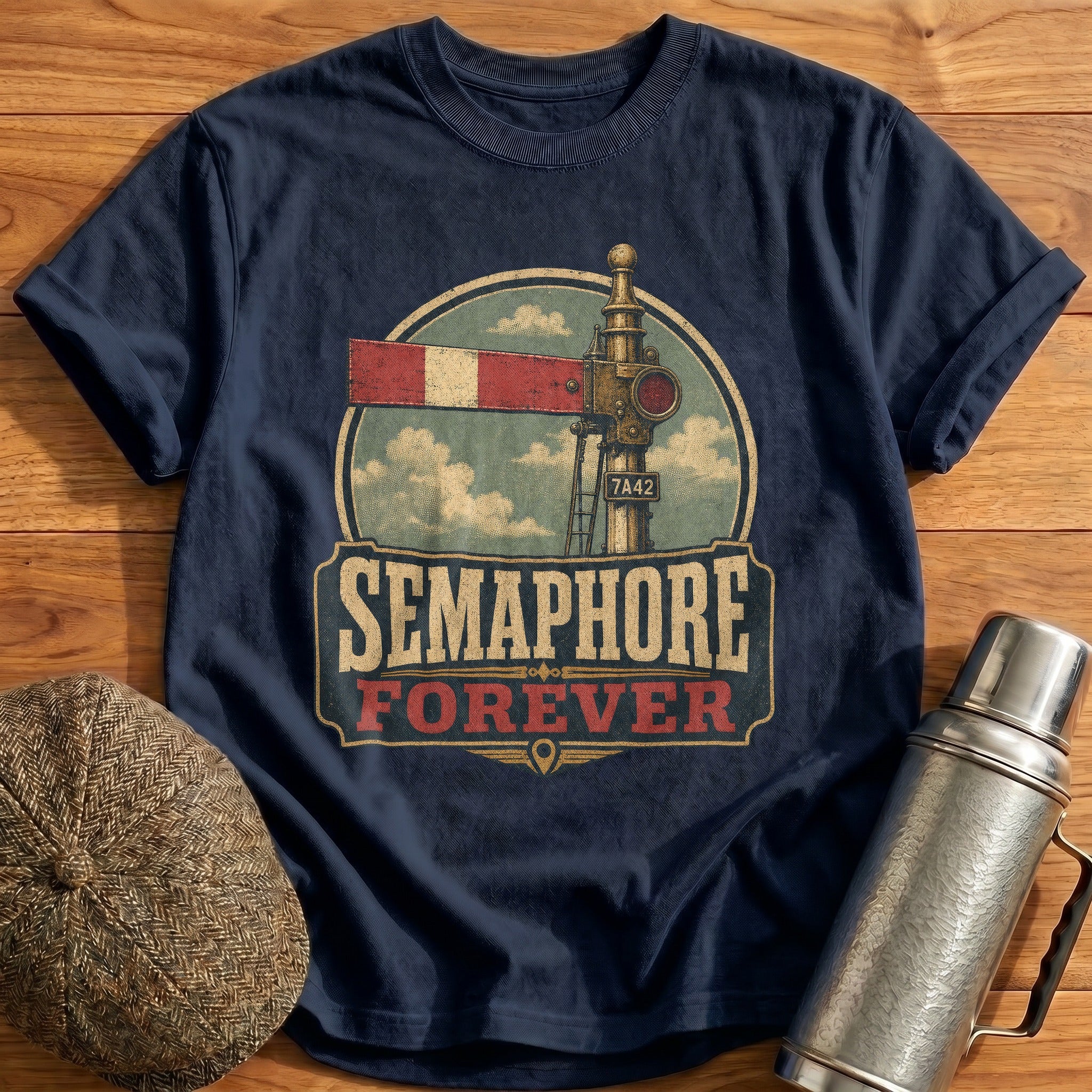 Semaphore Forever T-Shirt - Navy