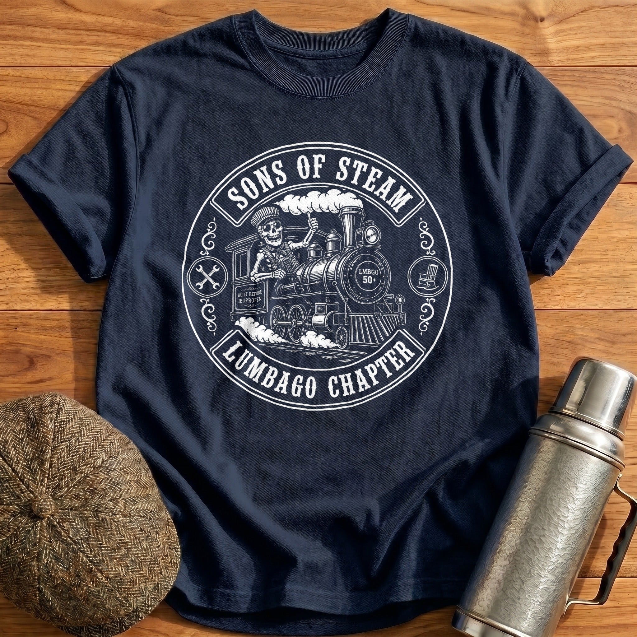 Sons Of Steam Lumbago Chapter T-Shirt - Navy