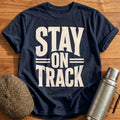 Stay On Track Motivational Athlete - Navy