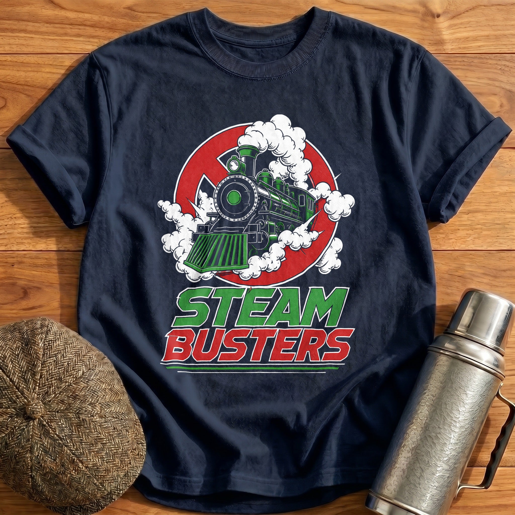 Steam Busters 76 T-Shirt - Navy