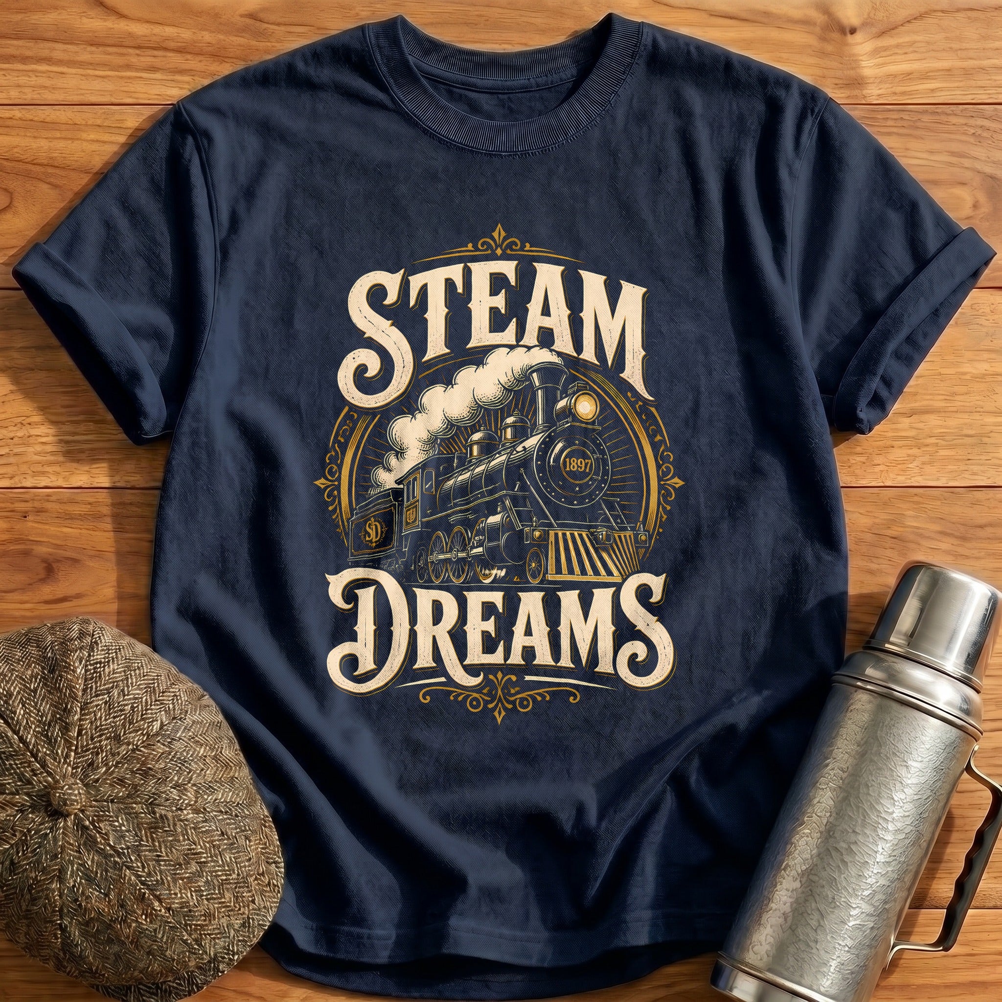 Steam Dreams 23 T-Shirt - Navy