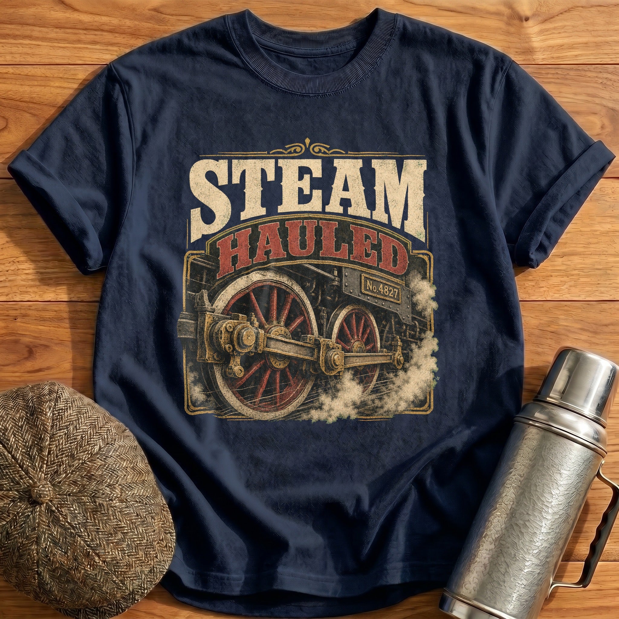 Steam Hauled T-Shirt - Navy