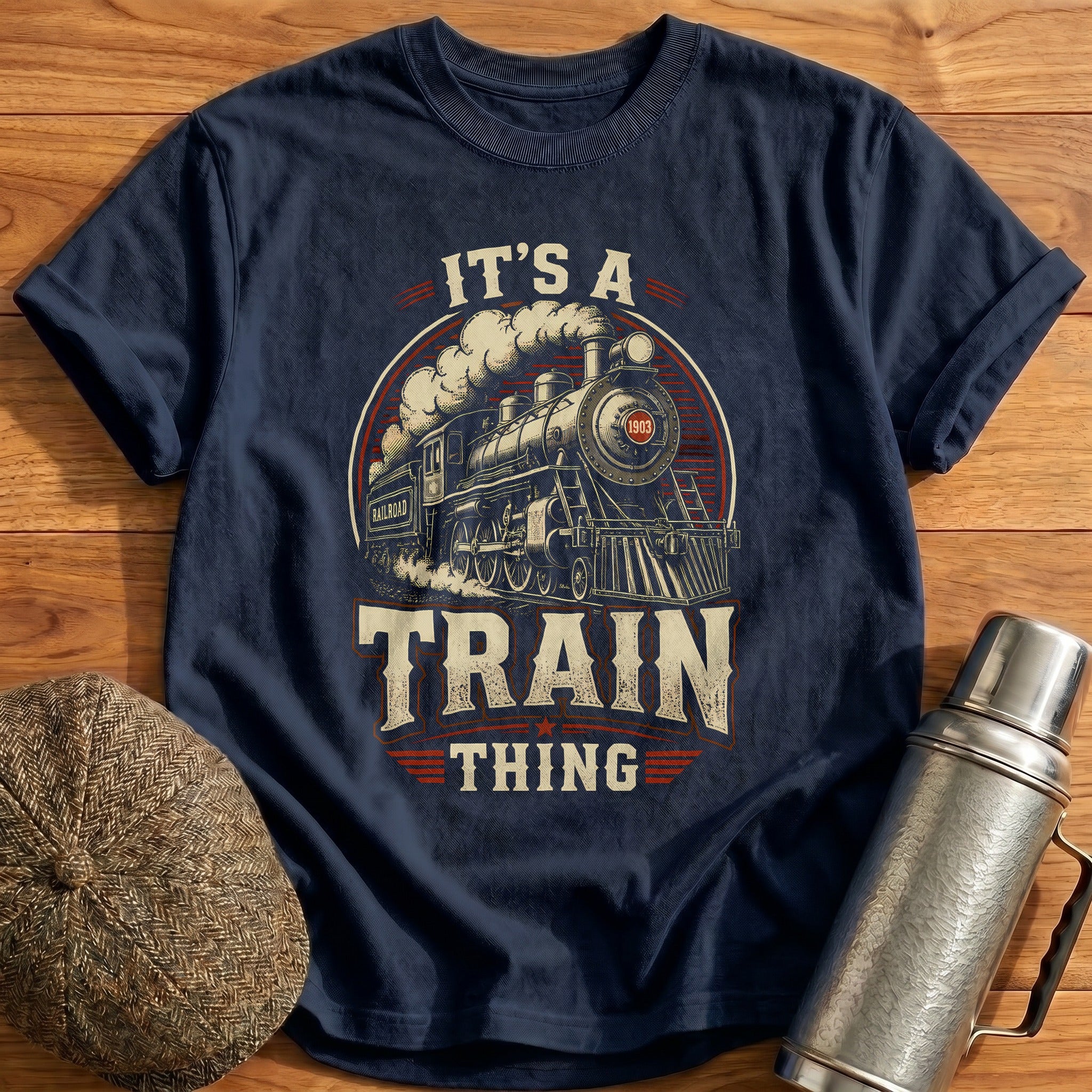 Steam Heritage 1903 T-Shirt - Navy