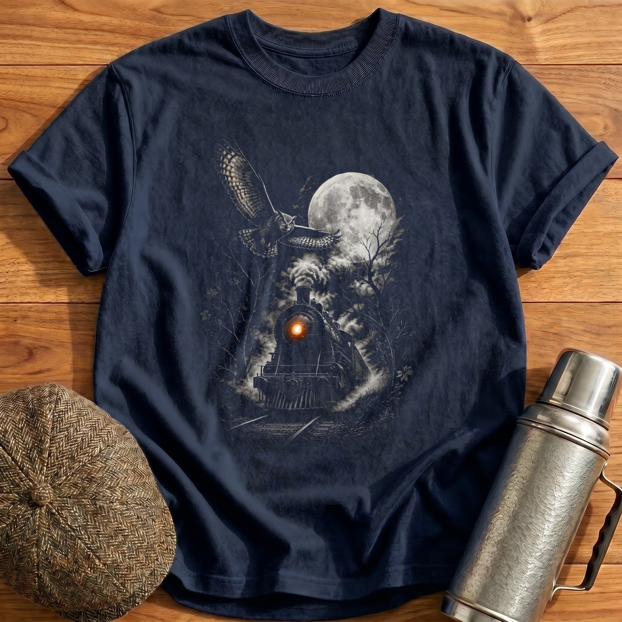 Steam Owl Autumn Trees 22 - Navy