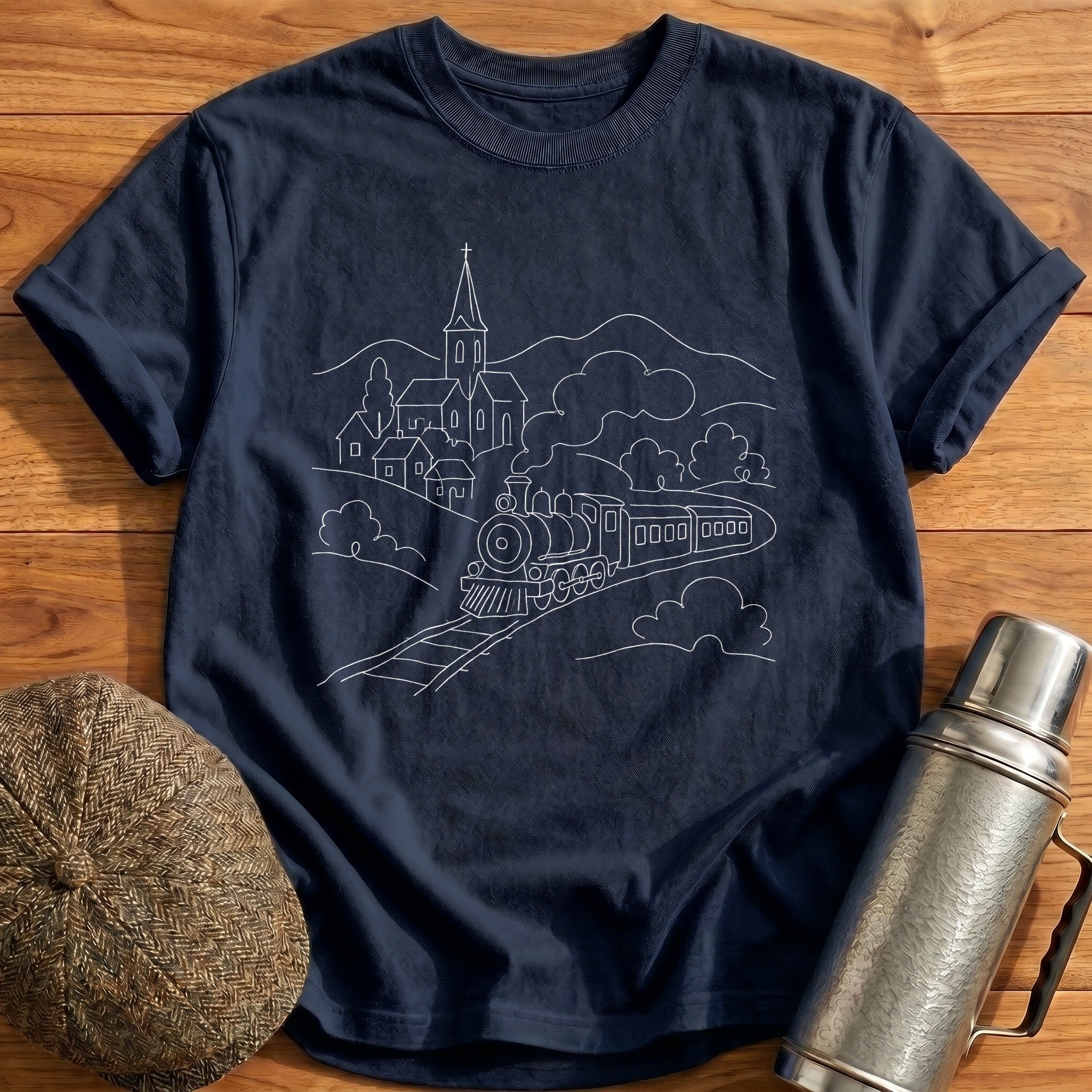 Steam Village Church 78 T-Shirt - Navy