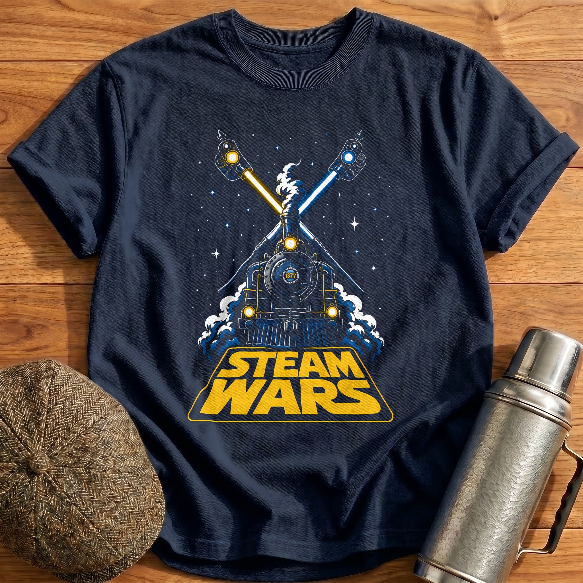 Steam Wars 41 T-Shirt - Navy