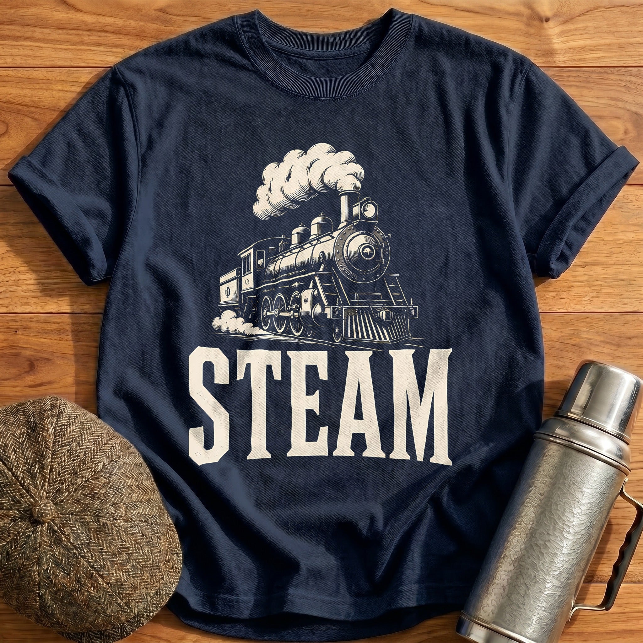 Steam & Smoke T-Shirt - Navy