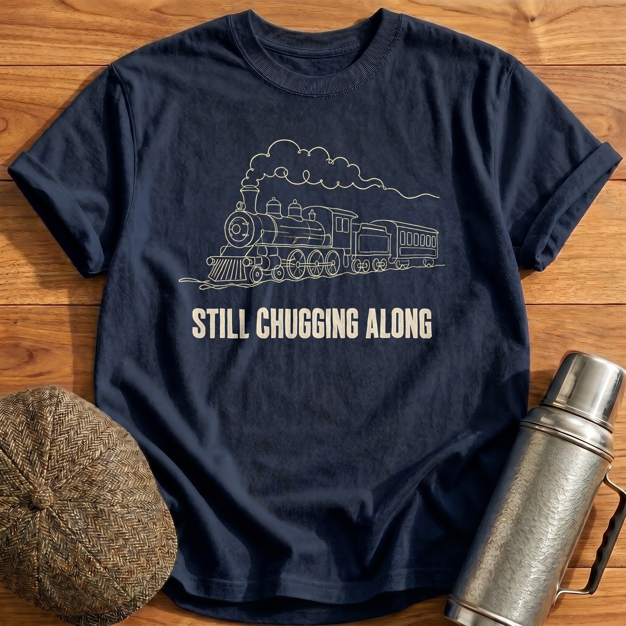 Still Chugging Along 89 T-Shirt - Navy