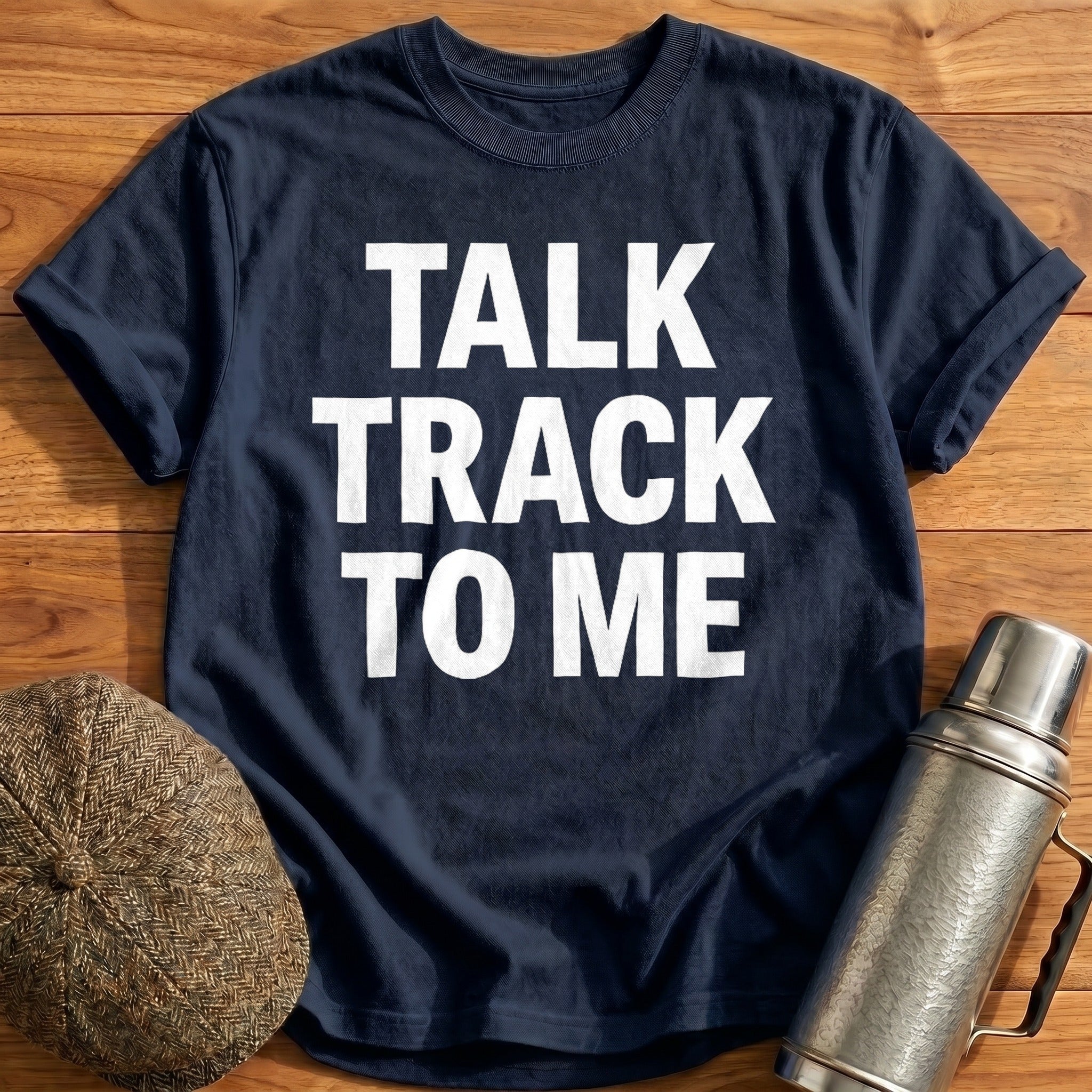 Talk Track to Me T-Shirt - Navy