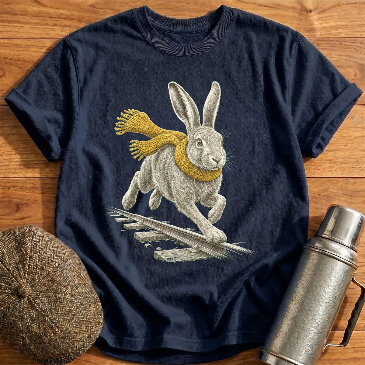 The Golden Scarf Kids T-Shirt - Navy