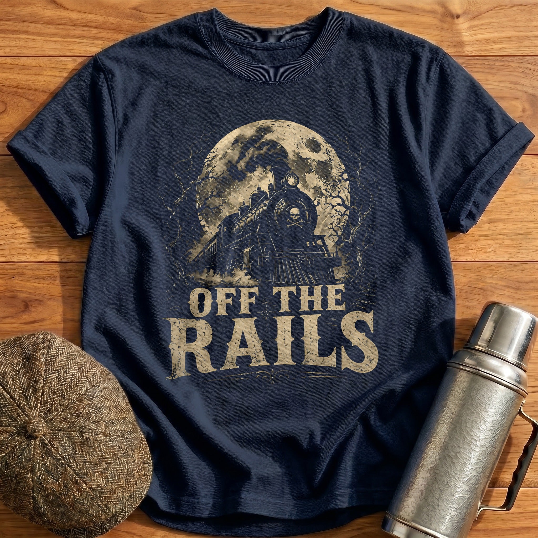 The Rails Train Skeleton Moon - Navy