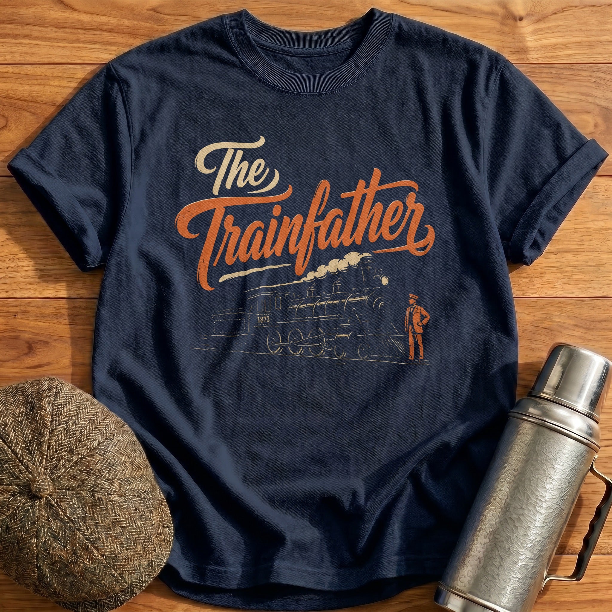 The Trainfather T-Shirt - Navy